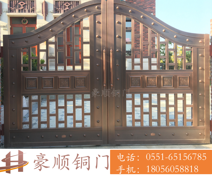 安徽铜门 庭院铜门案例